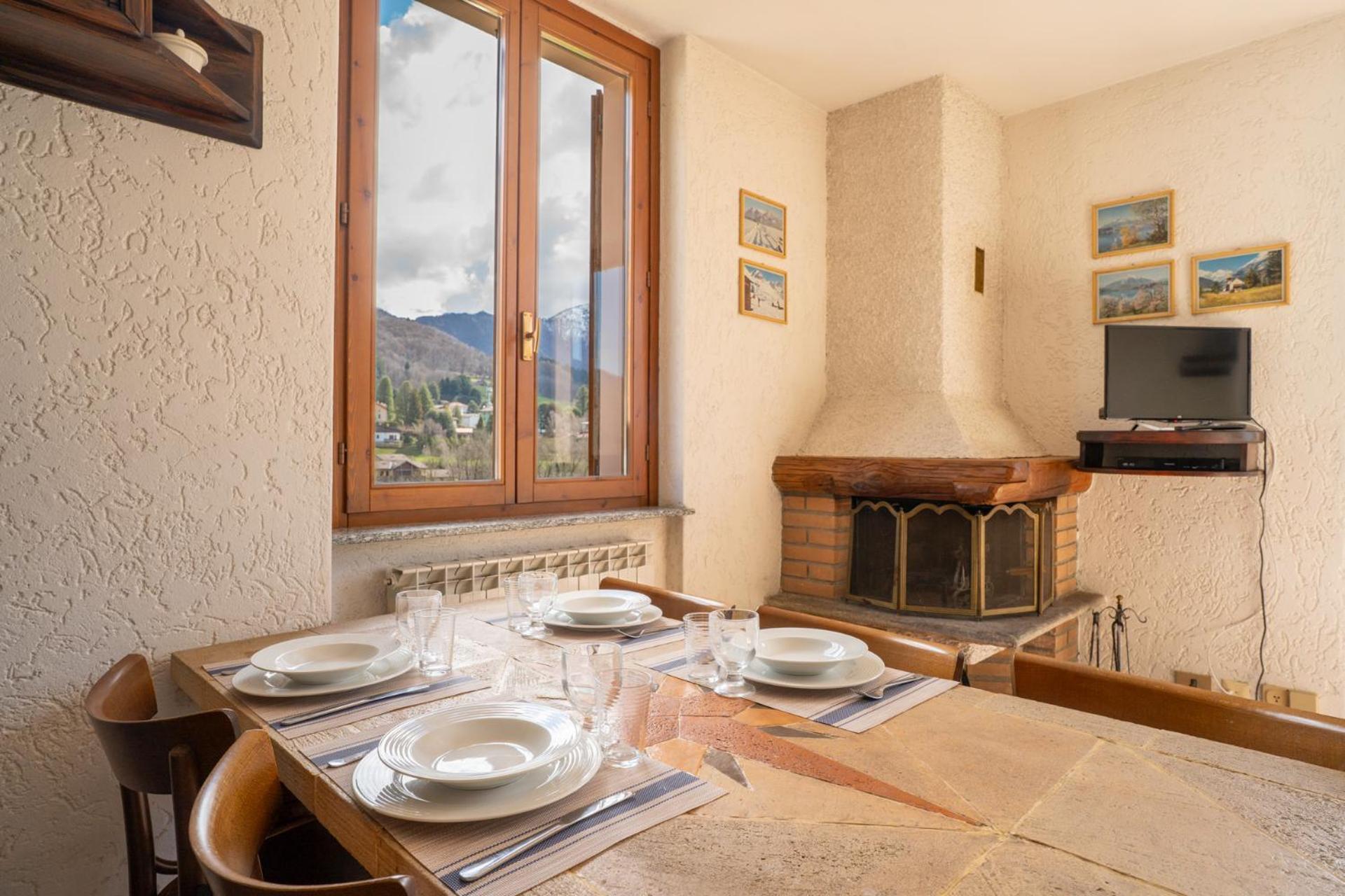 Mountain Lodging With Fireplace And Mountain View Барціо Екстер'єр фото